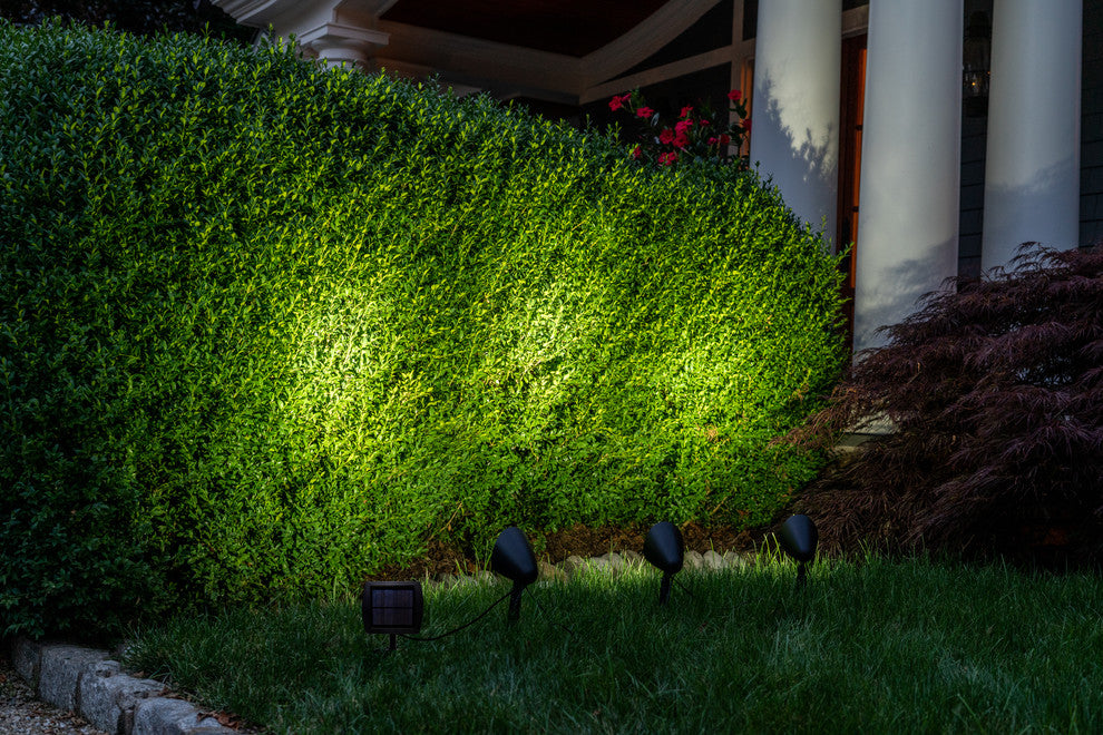 3-in-1 Solar Powered LED Outdoor Landscape Spotlights