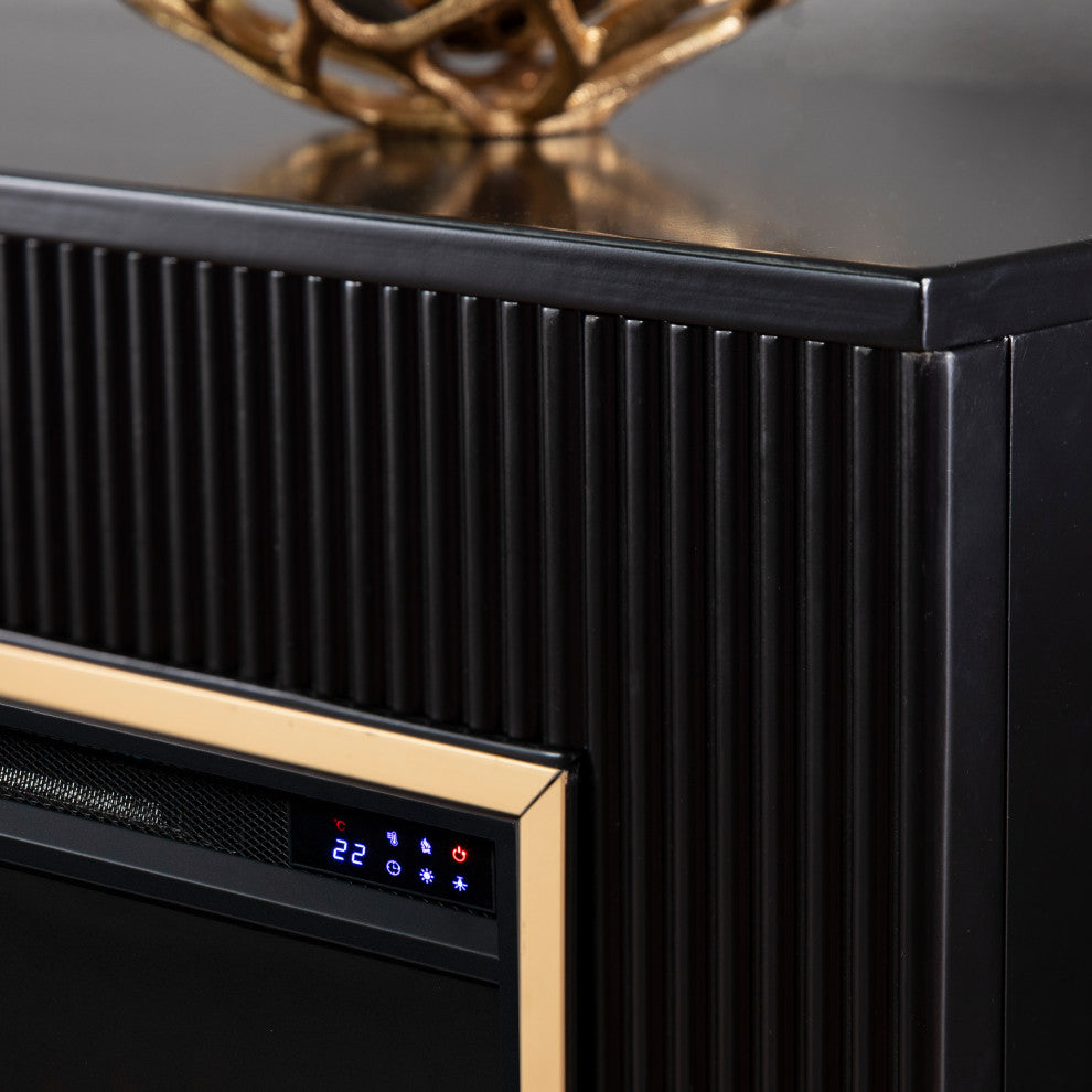 Vannes Contemporary Base Electric Fireplace