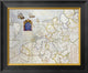 "Watercolour Map of Northern Europe"  by Salomon De Caus, 20x17"