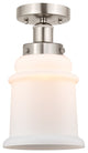 Innovations 616-1F-SN-G181 Canton 1 Light Semi-Flush Mount, Brushed Satin Nickel