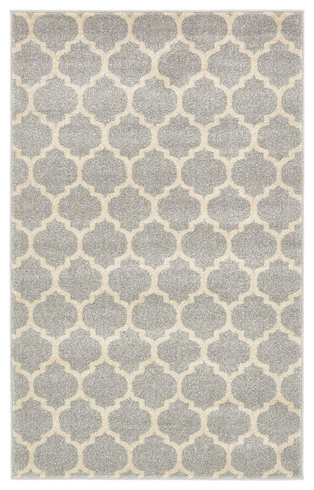 Rug Unique Loom Trellis Light Gray Rectangular 3' 3 x 5' 3