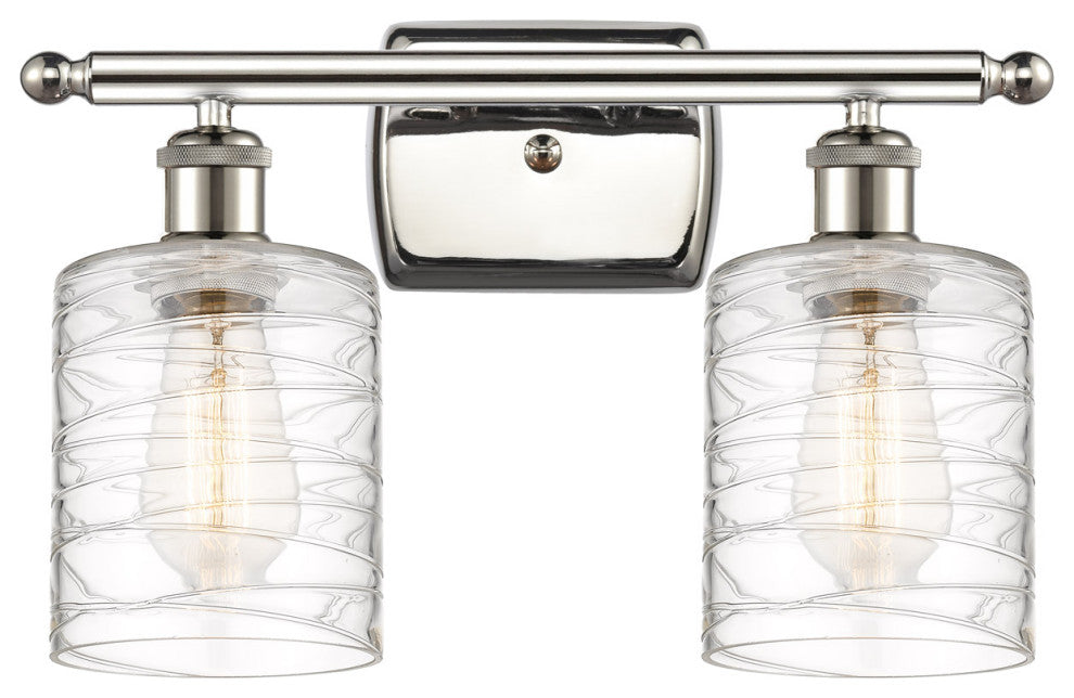 Innovations 516-2W-PN-G1113-LED 2-Light Bath Vanity Light, Polished Nickel