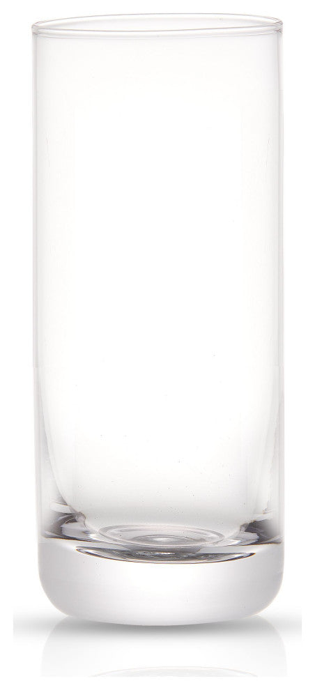 Faye Crystal Highball Drinking Glasses 13 oz, Set of 6