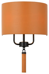 Secret Agent 2-Lt Sconce - Black/Camel Leather