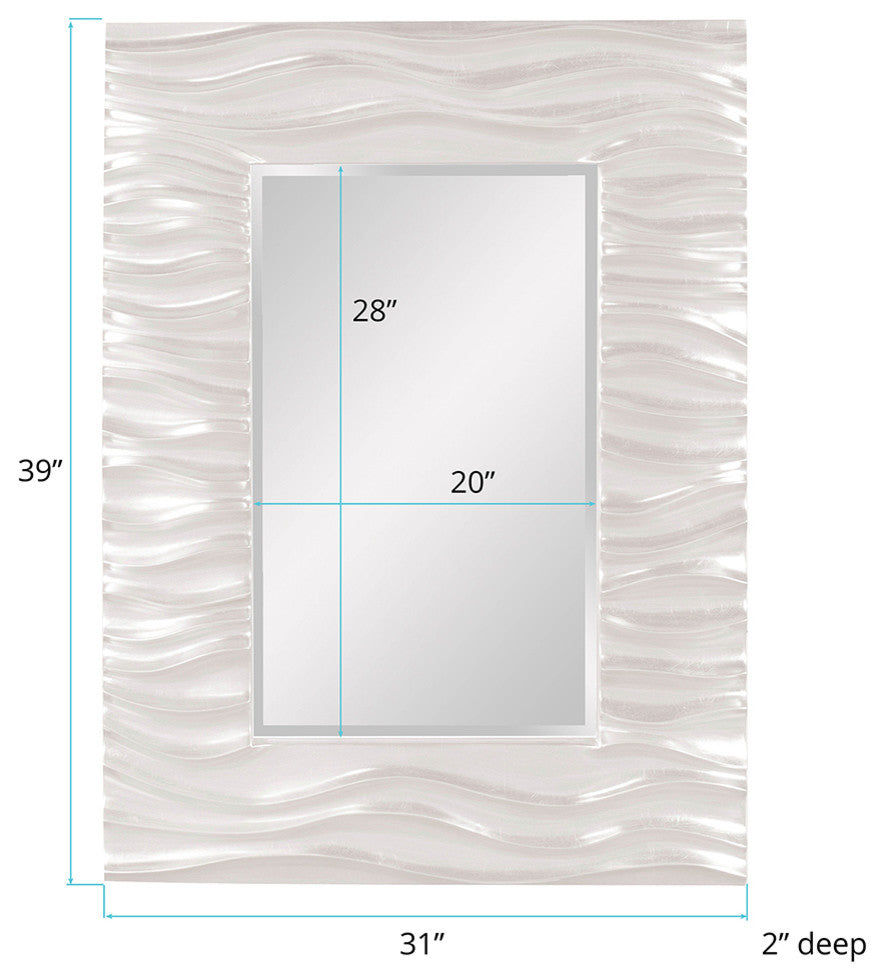 Zenith Mirror, White