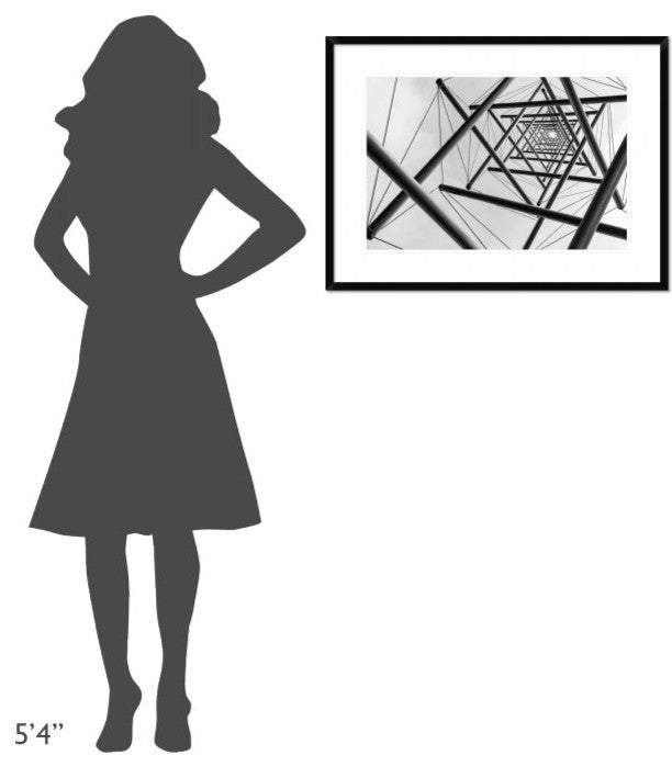 "Lines" Framed Digital Print by Carla Vermeend, 32x24"