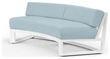 Newport Sunbrella Upholstered Outdoor Curved Sofa