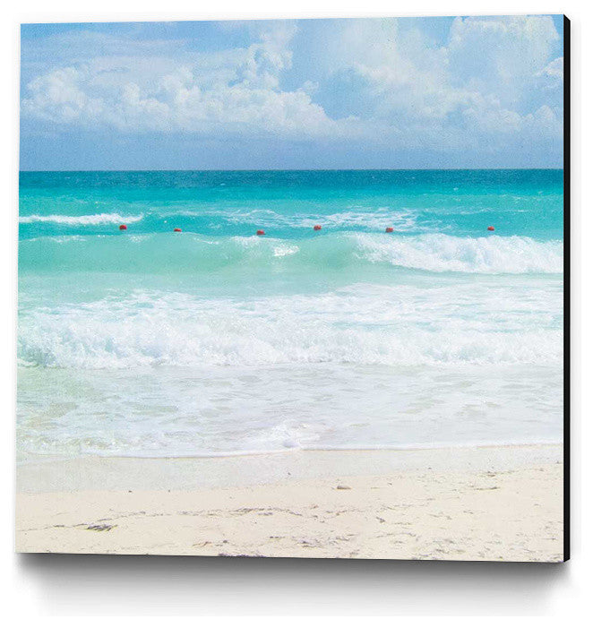 "Six Red Buoys" Museum Mounted Canvas Print, 20"x20"
