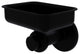 Mercury Wall Mounted Soap Dish with Twisted Accents, Matte Black