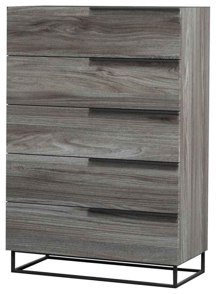 Nova Domus Enzo Italian Modern Gray Walnut Chest