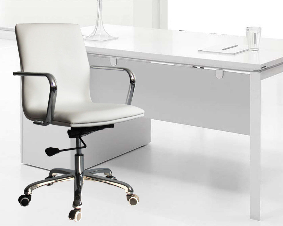 Modern Classics Confreto Conference Office Chair Mid Back, White