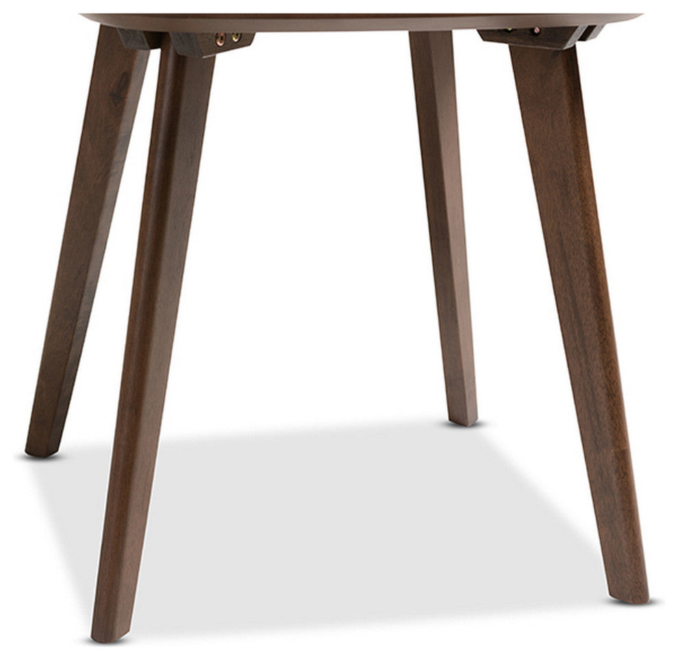 Urban Designs Dahlia Mid-Century Modern Walnut Wood End Table