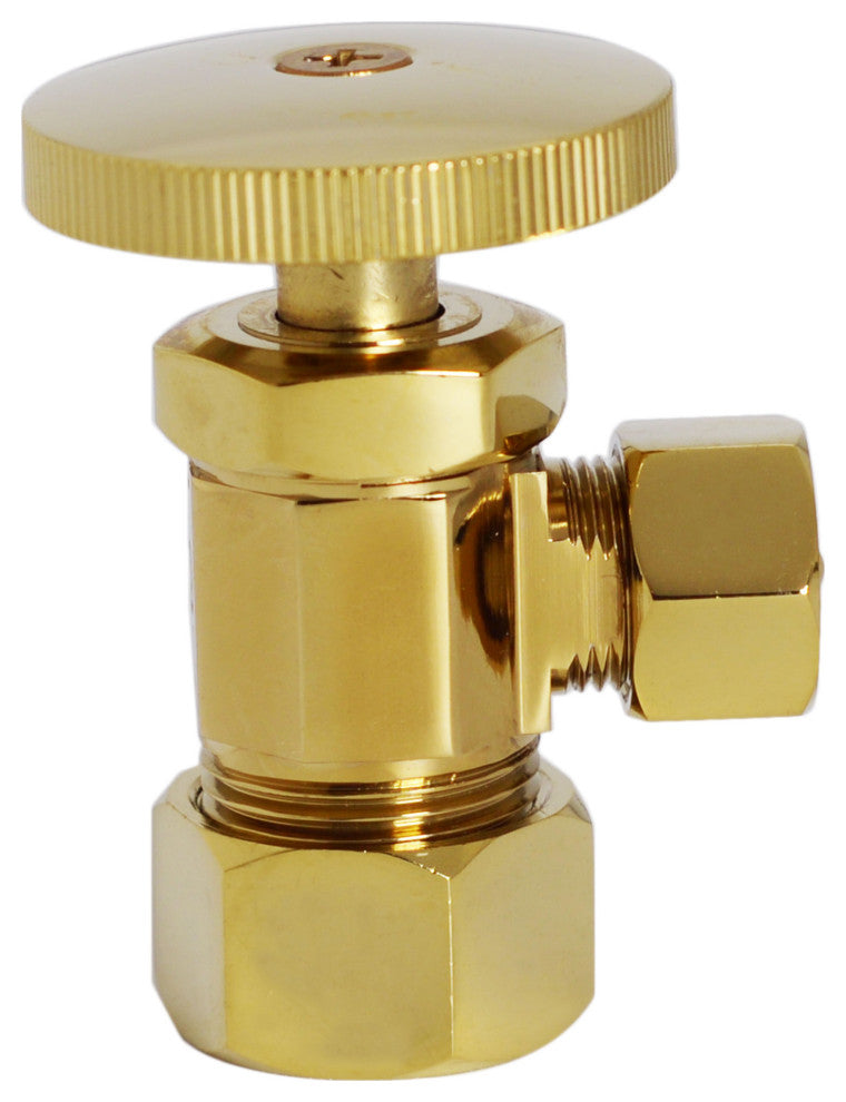 Supply Kit - 5/8" Od X 3/8" Od X 12" Corrugated In Polished Brass, 20"