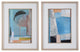 Uttermost Brilliant Clouds Abstract Prints, Set of 2