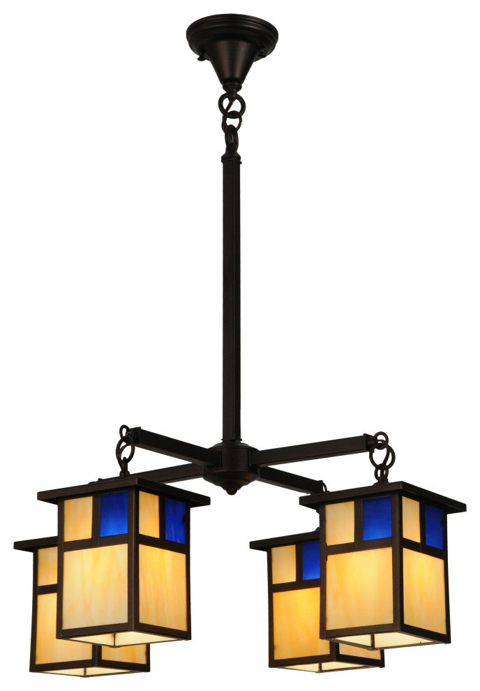 25W Hyde Park T Mission 4 LT Chandelier
