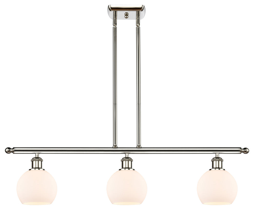Innovations 516-3I-PN-G121-6 3 Light 36" Island Light, Polished Nickel
