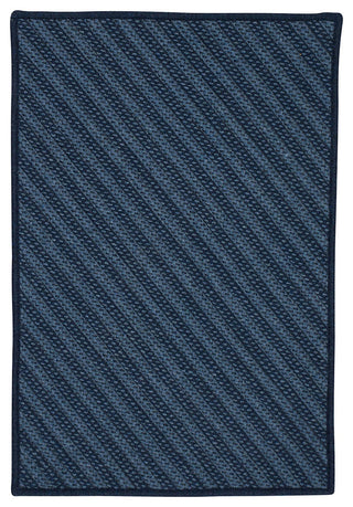Colonial Mills Blue Hill BI51 Navy Contemporary Area Rug, Rectangular 9'x12'