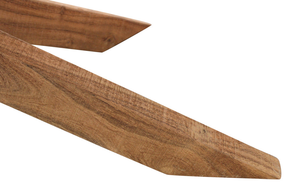 Anaheim Brad Dining Table in Contemporary Natural Finish on Solid Wood