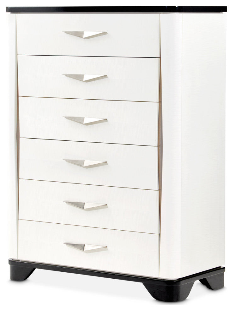 Tuxedo 6-Drawer Chest, Piano Keyboard
