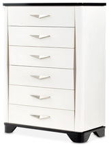 Tuxedo 6-Drawer Chest, Piano Keyboard