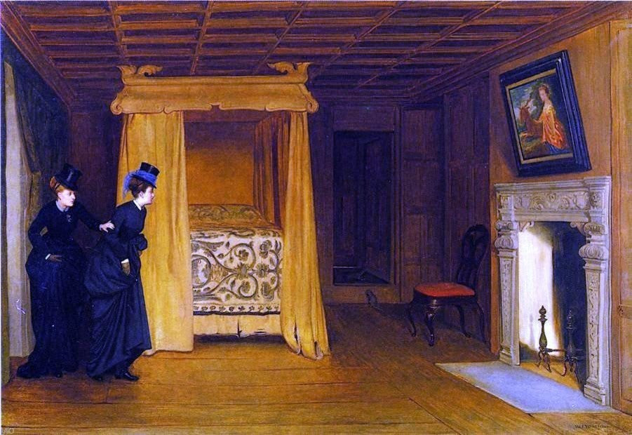 William Frederick Yeames A Visit to the Haunted Chamber Gallery Wrapped Canvas