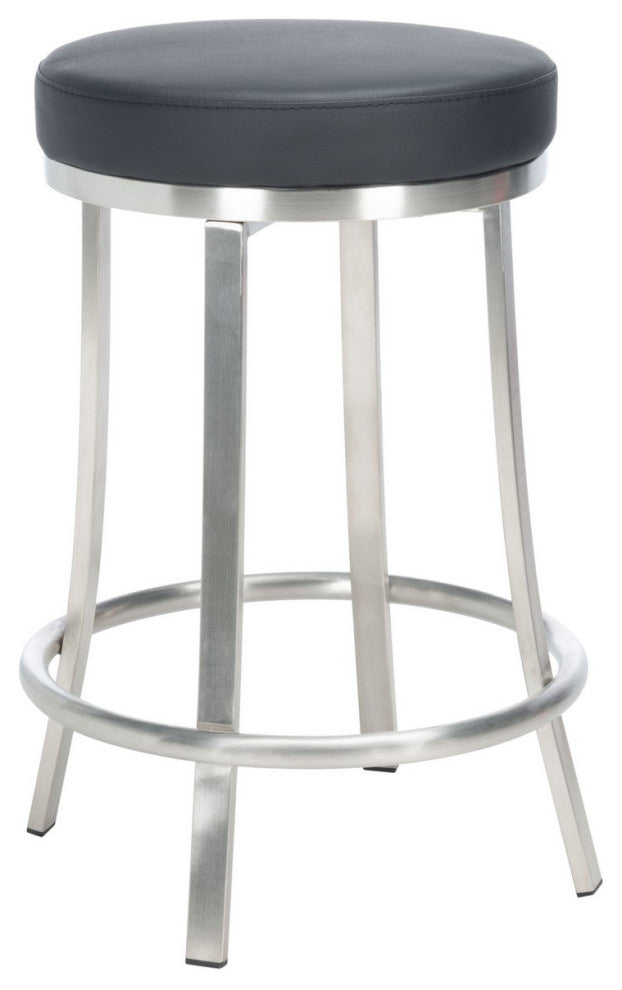 Safavieh Obito Swivel Counter Stool, Black