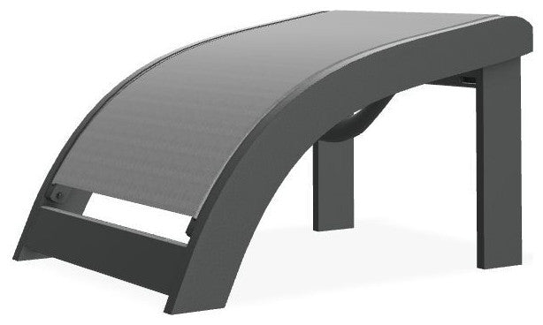 Adirondack Sling Outdoor Ottoman, Titanium/Graphite