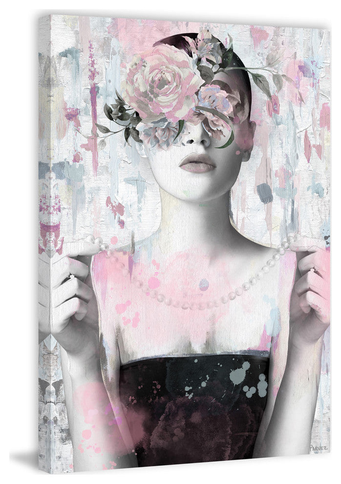 "Be like a Flower" Painting Print on Wrapped Canvas, 40"x60"