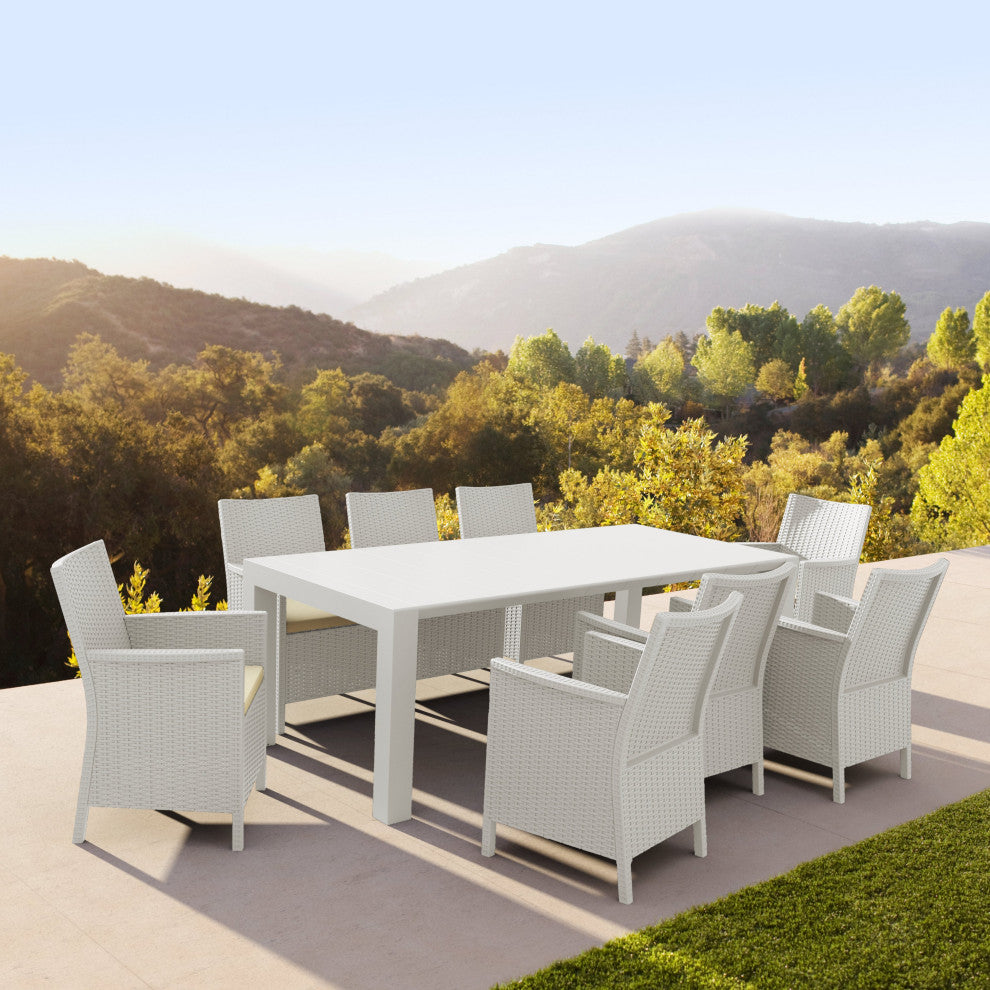 Compamia California Outdoor Armchairs, Set of 2, White