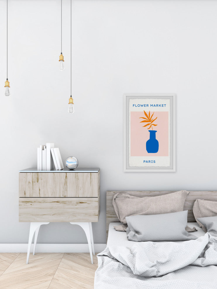 "Paris Flower Market" Framed Painting Print, 16x24