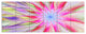 Dance of Pink Exotic Flower, Floral Canvas Art Print, 70"x28", 6 Panels