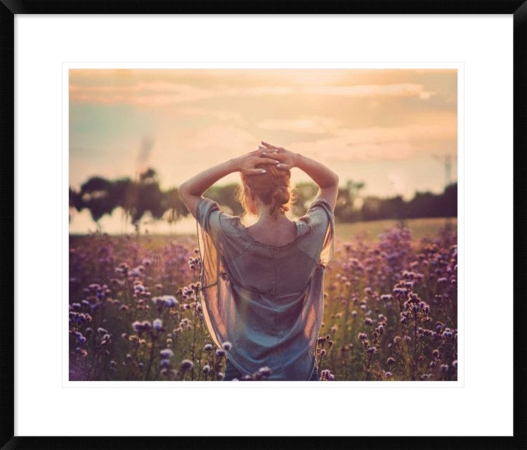 "Sunset" Framed Digital Print by Magdalena Wolk, 30x25"