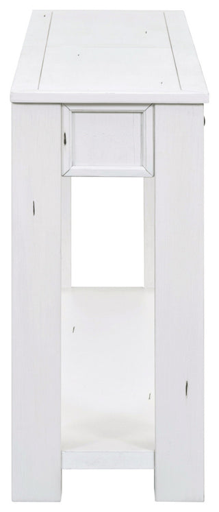 63"x30" Rustic Chic Console Table with Drawers and Shelf for Entryway Hallway, Antique White