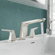 2-Handle 3-Hole Widespread Bathroom Faucet, Brushed Nickel