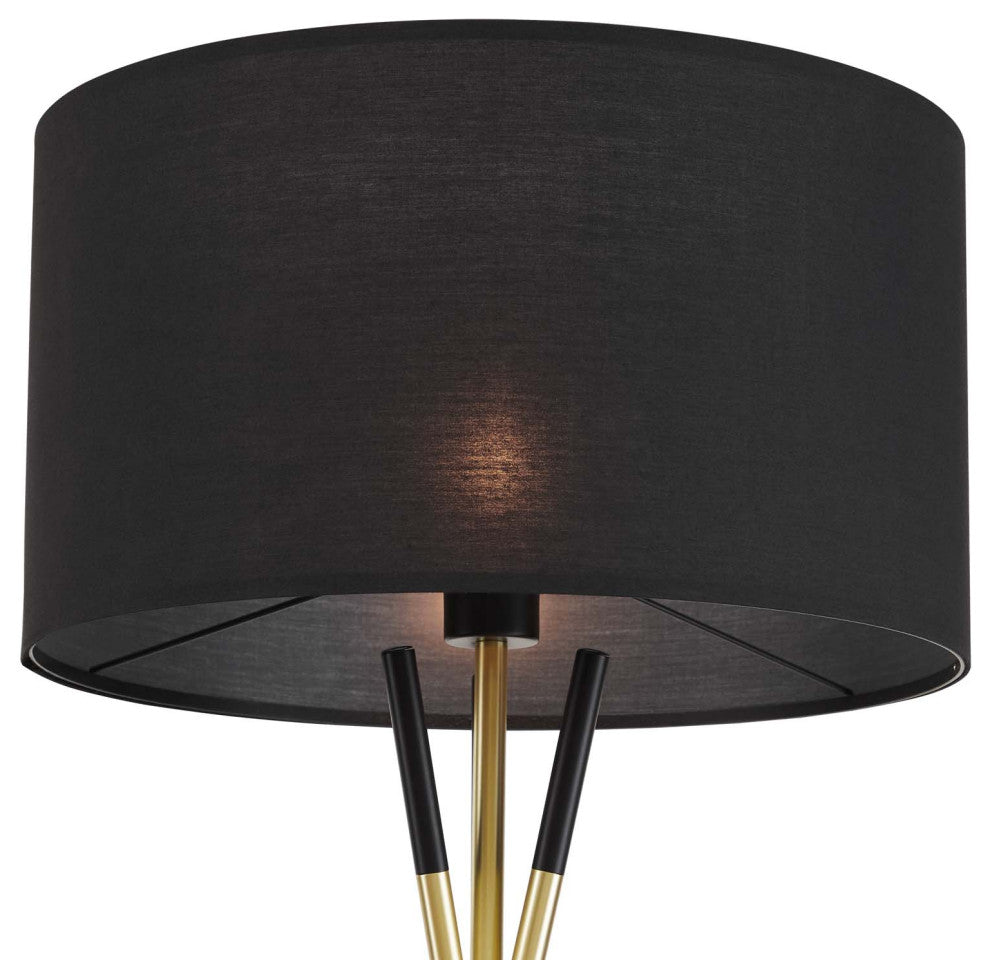 Floor Lamp Light, Black, Metal, Modern, Mid Century Cafe Bistro Hospitality