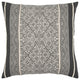 Black and Beige Tribal Pattern Throw Pillow