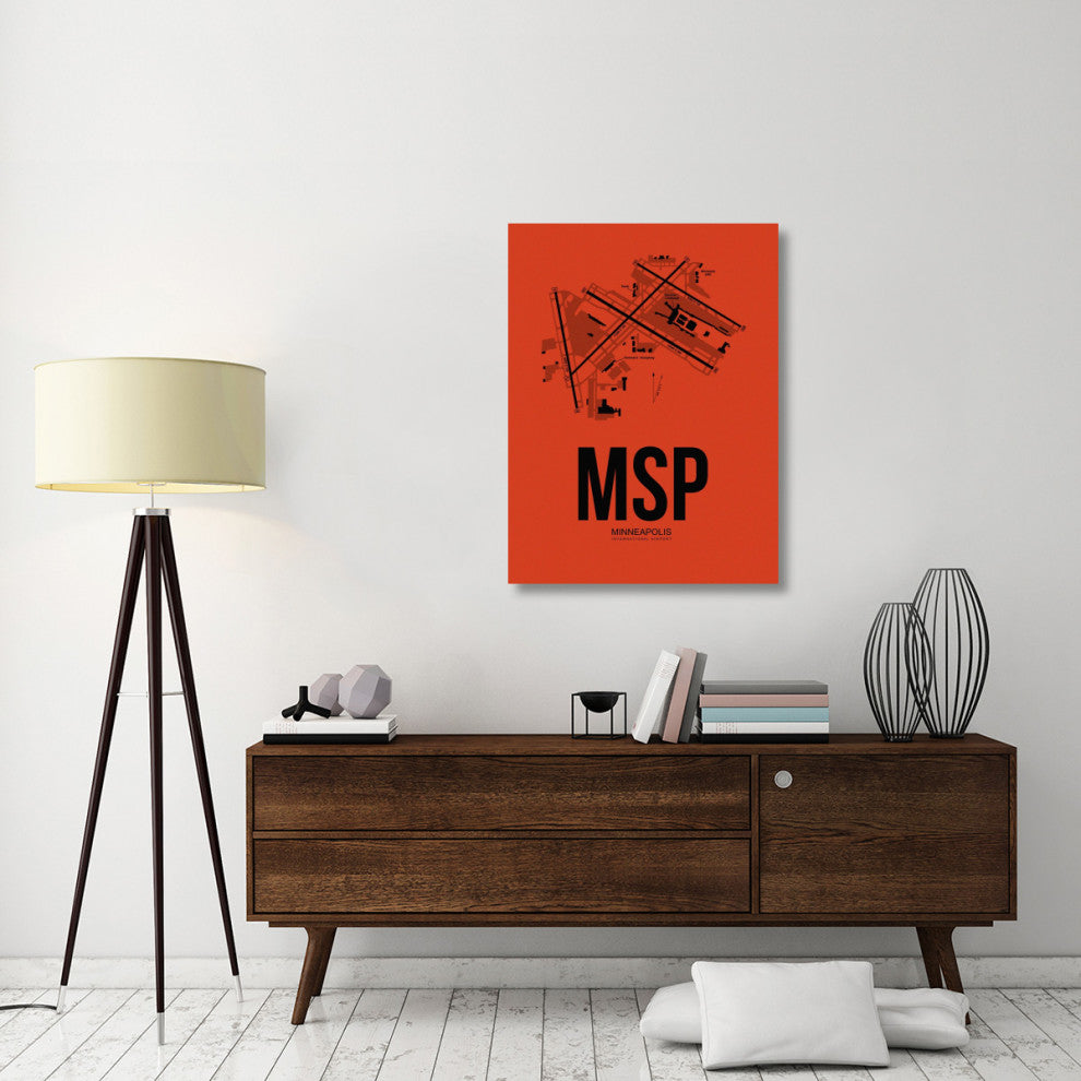 "MSP Minneapolis Airport Orange" Fine Art Print