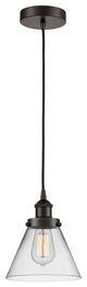 INNOVATIONS LIGHTING 616-1PH-OB-G42-LED Large Cone 1 Light 10 inch Mini Pendant