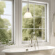Kira Home Ellie 8" Adjustable Pendant Light, Frosted Glass Shade, Brushed Nickel