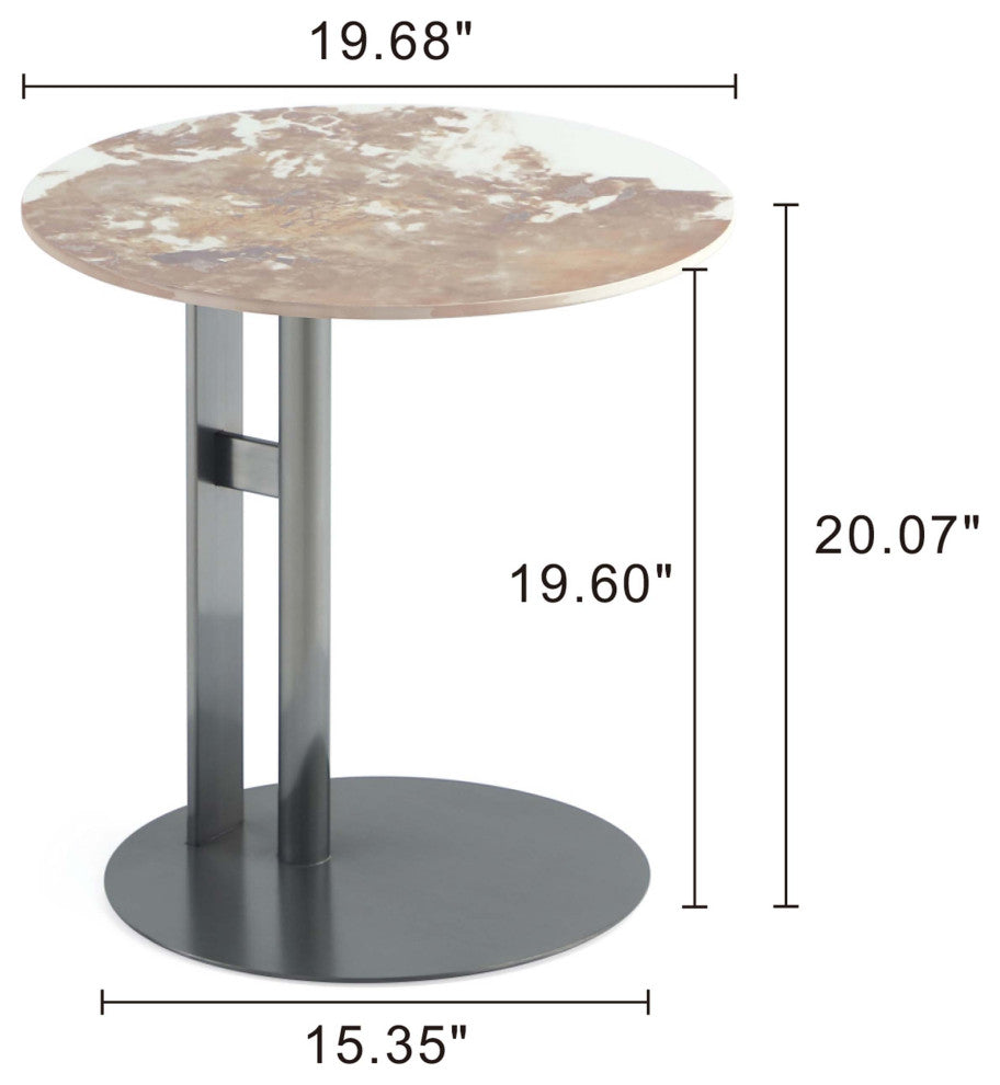 Manhattan Comfort 2-Piece Alondra Coffee and End Table