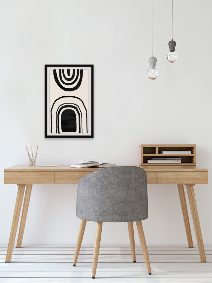 "Tunnel of Uncertainty" Framed Painting Print, 8x12