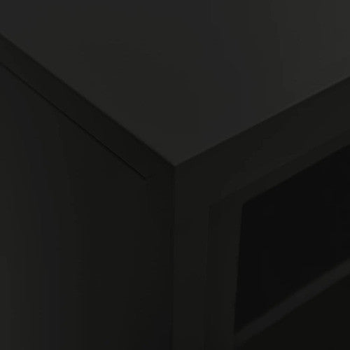 vidaXL Storage Cabinet Buffet Cabinet Sideboard Accent Cabinet Black Steel