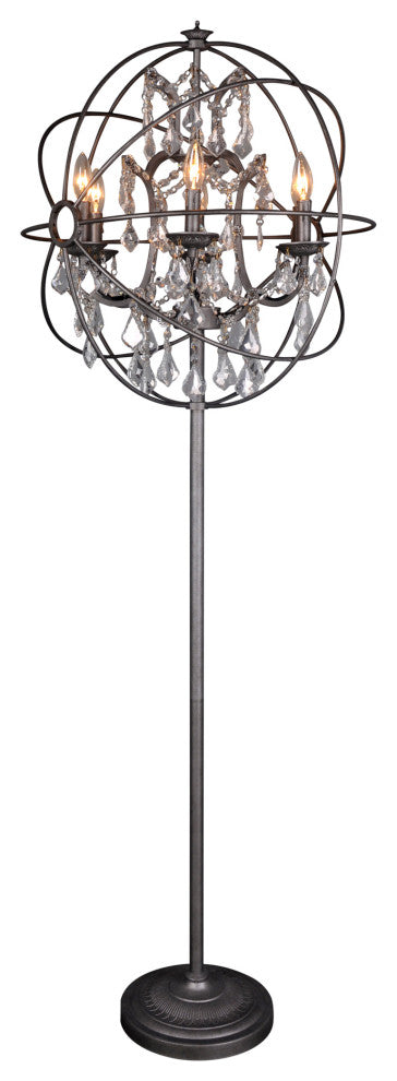 Retro Adelina Floor Lamp - Brown