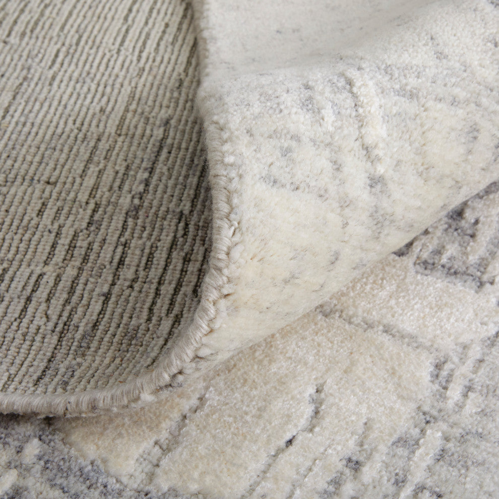 Kinton Modern Abstract, Ivory, 10'x14' Area Rug