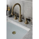 KS2983PKL Widespread Bathroom Faucet With Brass Pop-Up, Antique Brass
