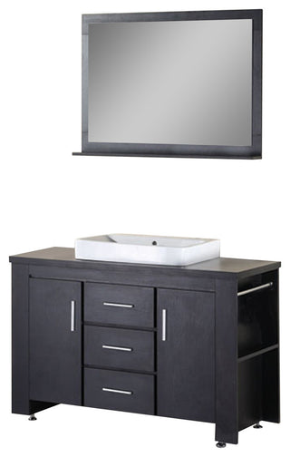 Washington 48" Single Sink Vanity Set, Espresso