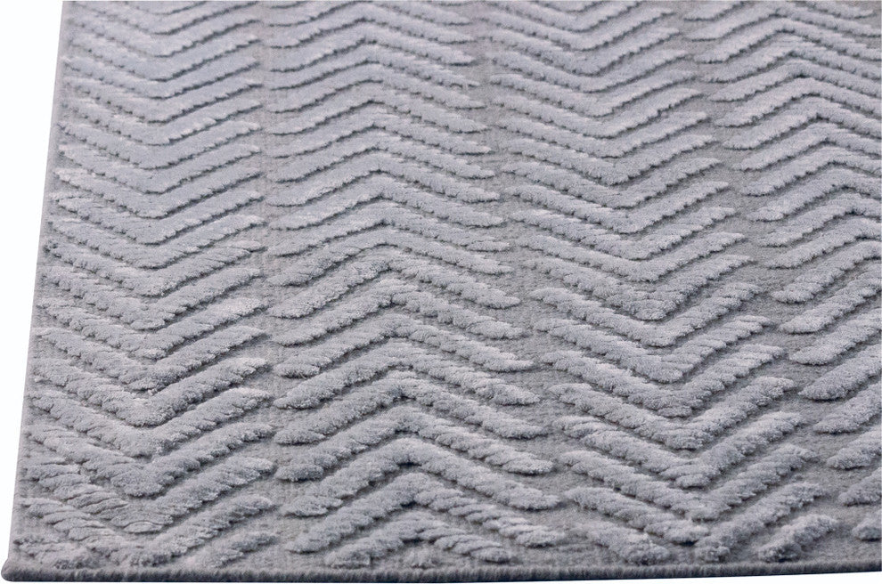 Chandler Rug, Silver, 8''x10''