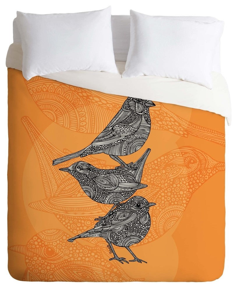 Deny Designs Valentina Ramos 3 Little Birds Duvet Cover - Lightweight