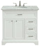 Elegant VF15036WH 36" Single Bathroom Vanity Set, White