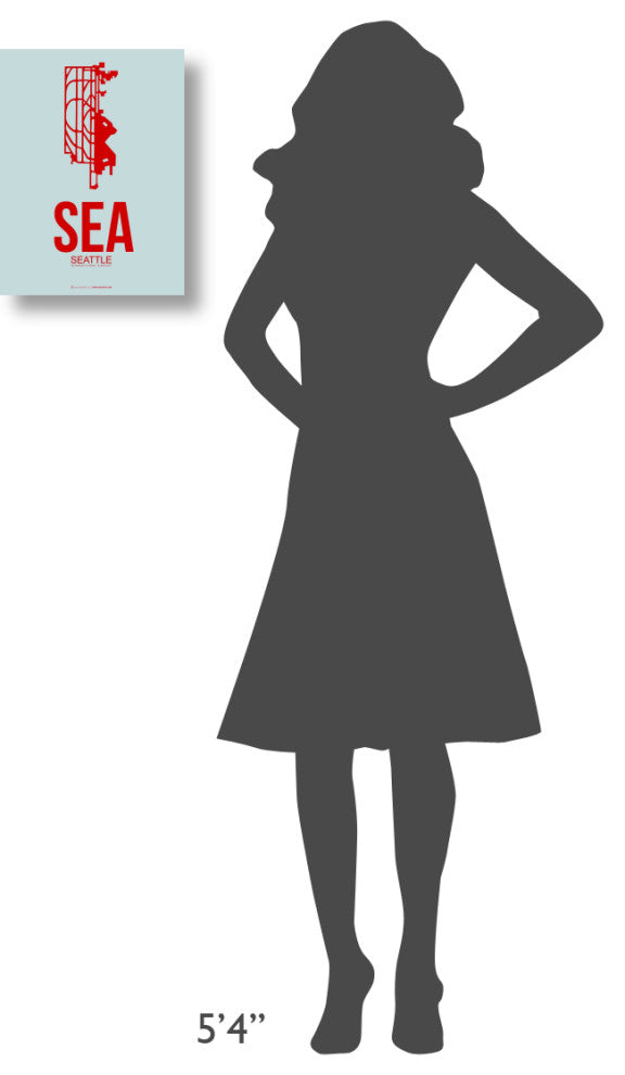 "SEA Seattle Poster 1" Fine Art Print